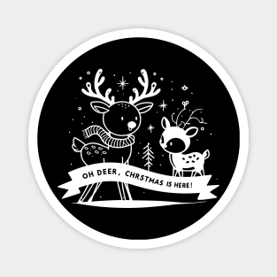 Oh Deer Christmas is Here! Magnet